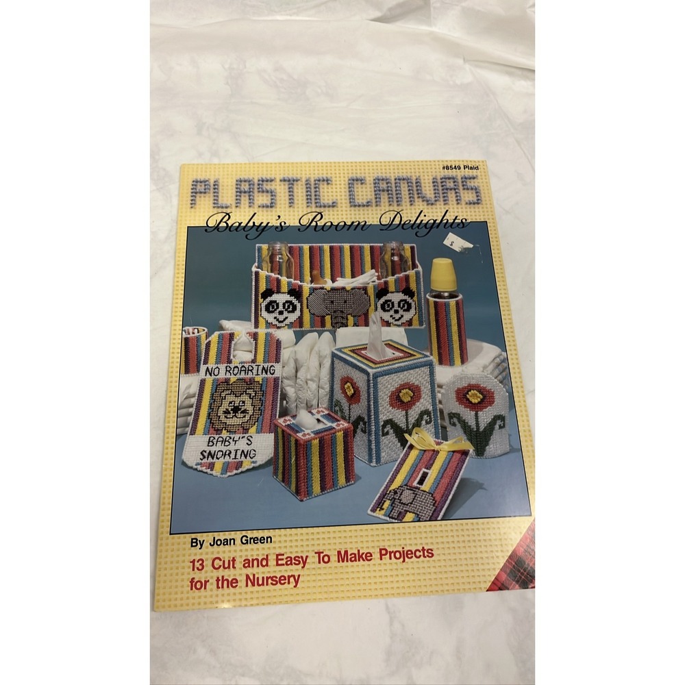 Plaid Plastic Canvas Baby's Room Delights Joan Green Pattern Booklet 8549 1989